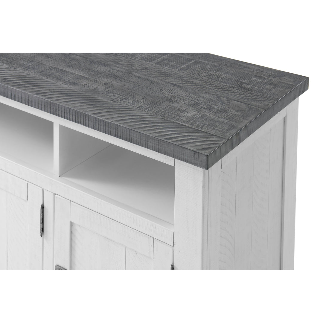 Nantucket 65-Inch Wide Solid Wood TV Stand with Storage