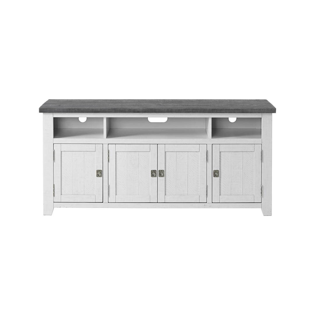Nantucket 65-Inch Wide Solid Wood TV Stand with Storage