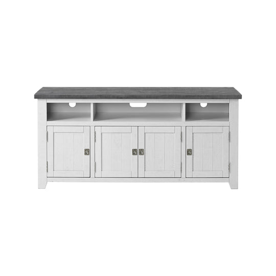 Nantucket 65-Inch Wide Solid Wood TV Stand with Storage