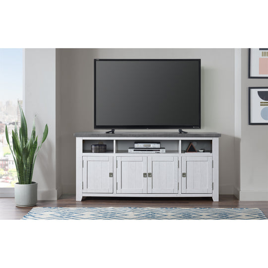Nantucket 65-Inch Wide Solid Wood TV Stand with Storage