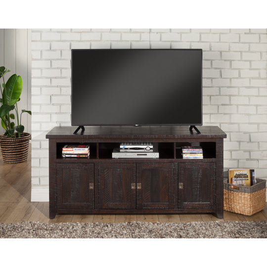 Nantucket 65-Inch Wide Solid Wood TV Stand with Storage