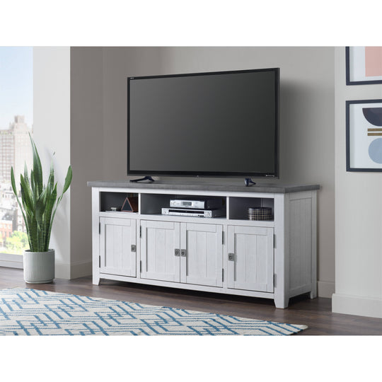 Nantucket 65-Inch Wide Solid Wood TV Stand with Storage