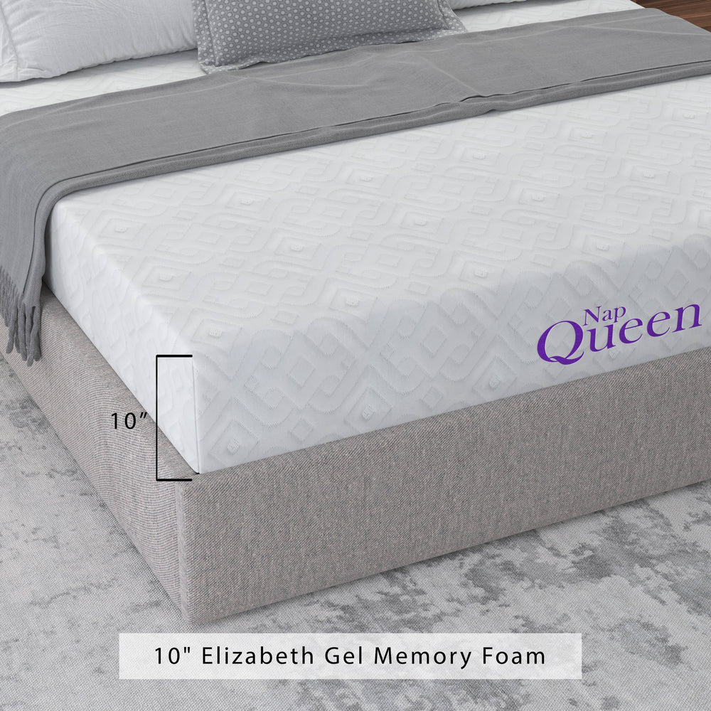 Elizabeth 10" Cooling Gel Memory Foam Mattress