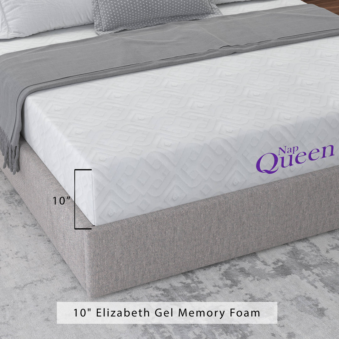 Elizabeth 10" Cooling Gel Memory Foam Mattress