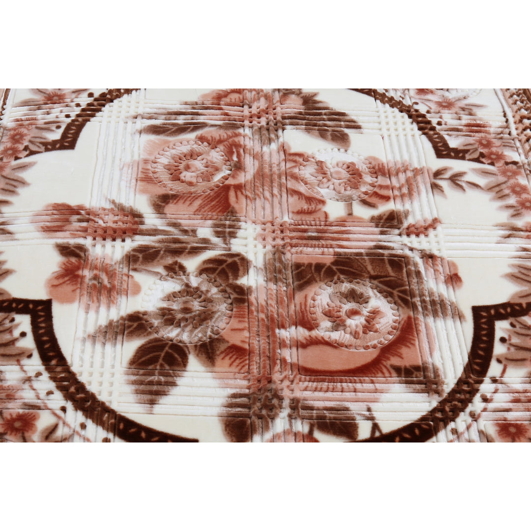 Empyrean Velvet 2 Ply Heavy Reversible Printed Raschel Blanket