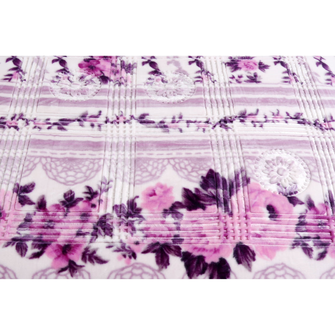 Empyrean Velvet 2 Ply Heavy Reversible Printed Raschel Blanket