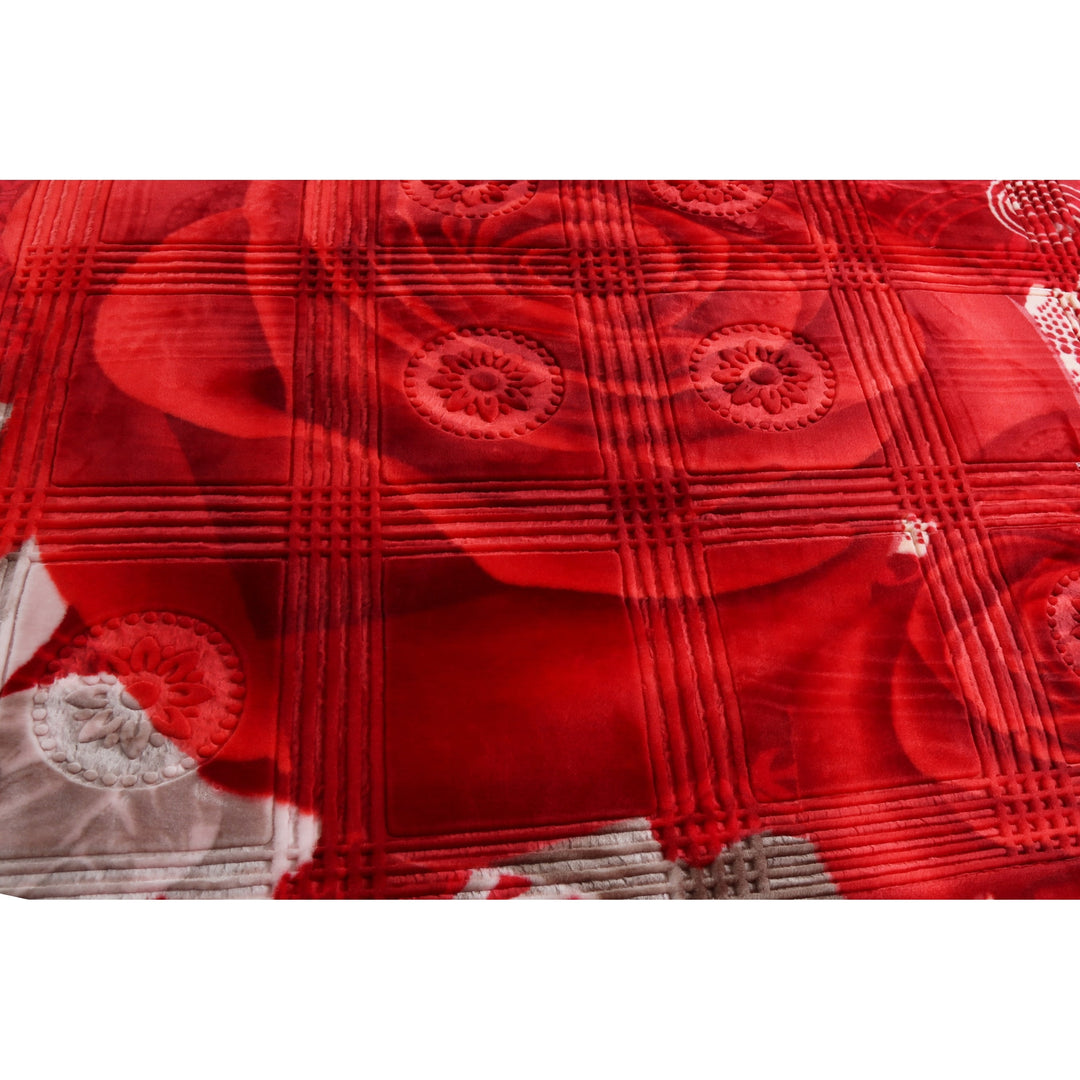 Empyrean Velvet 2 Ply Heavy Reversible Printed Raschel Blanket