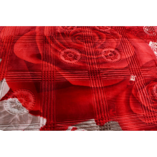 Empyrean Velvet 2 Ply Heavy Reversible Printed Raschel Blanket