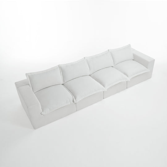 No Assembly Chenille Modular Sectional Sofa Comfy Cloud Couch