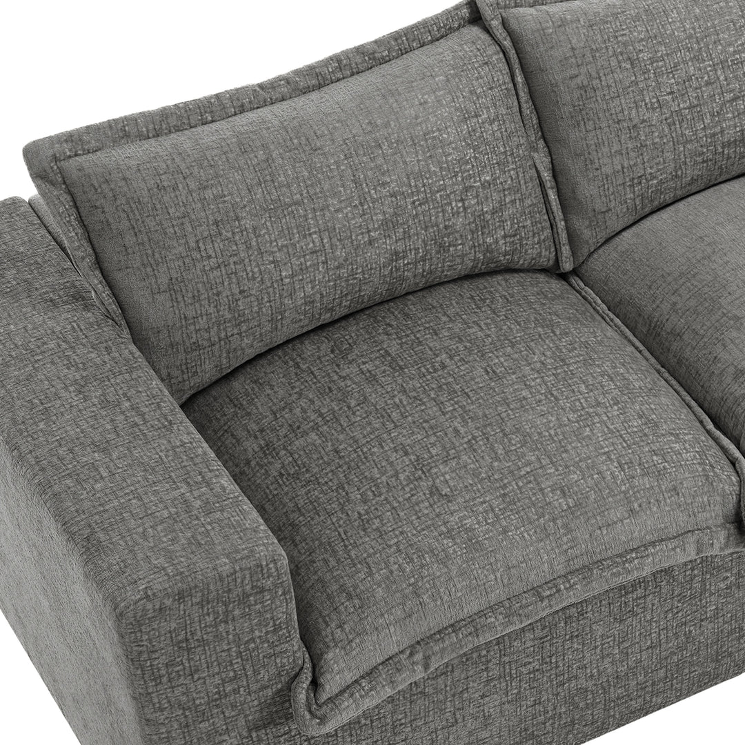 No Assembly Chenille Modular Sectional Sofa Comfy Cloud Couch