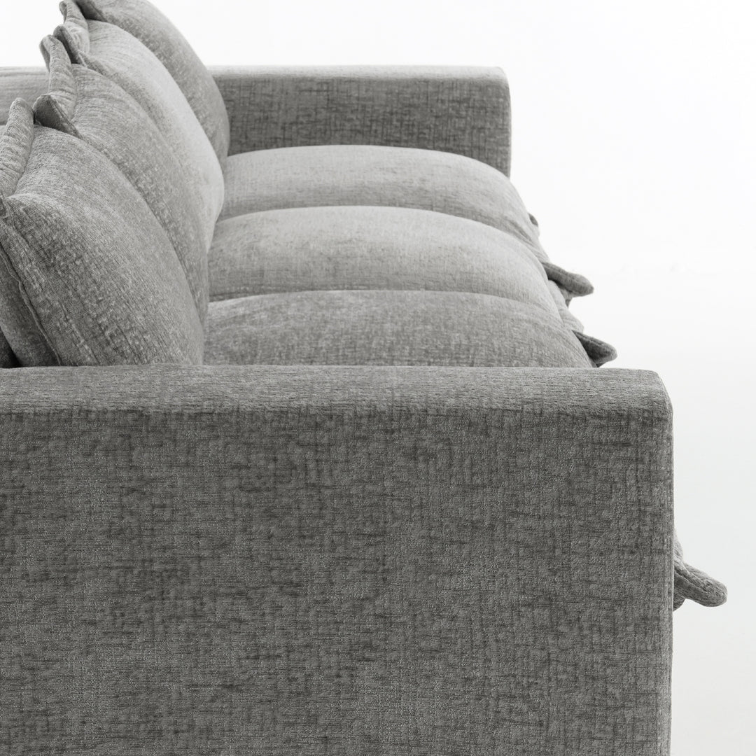 No Assembly Chenille Modular Sectional Sofa Comfy Cloud Couch