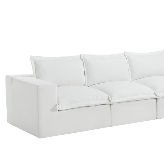 No Assembly Chenille Modular Sectional Sofa Comfy Cloud Couch