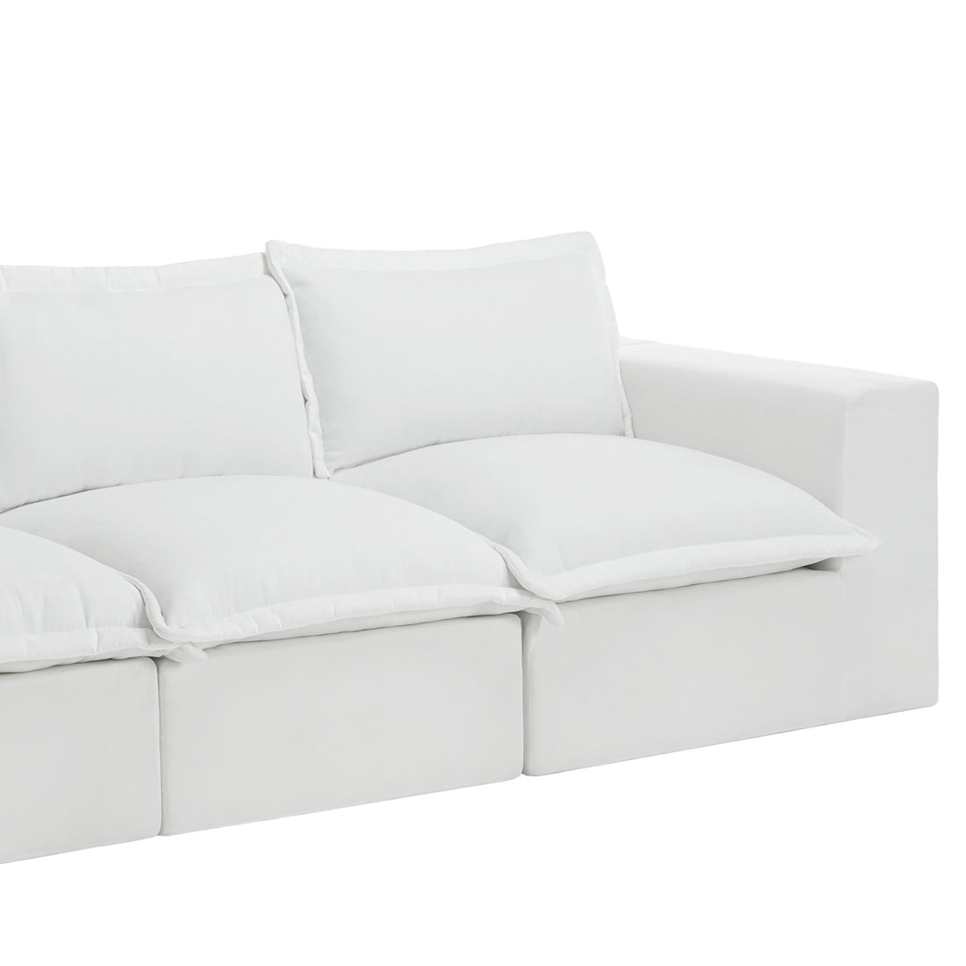 No Assembly Chenille Modular Sectional Sofa Comfy Cloud Couch