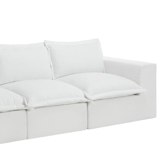 No Assembly Chenille Modular Sectional Sofa Comfy Cloud Couch