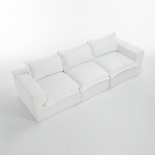 No Assembly Chenille Modular Sectional Sofa Comfy Cloud Couch