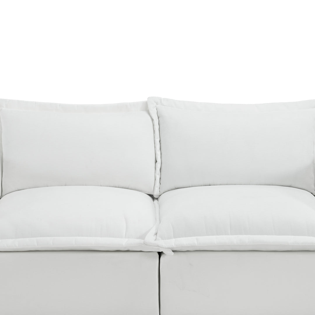 No Assembly Chenille Modular Sectional Sofa Comfy Cloud Couch