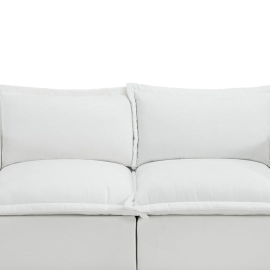 No Assembly Chenille Modular Sectional Sofa Comfy Cloud Couch