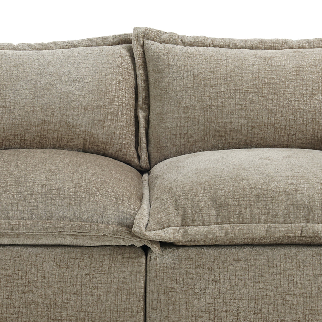 No Assembly Chenille Modular Sectional Sofa Comfy Cloud Couch