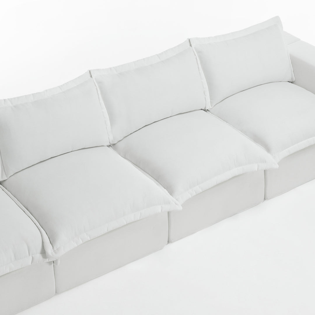 No Assembly Chenille Modular Sectional Sofa Comfy Cloud Couch