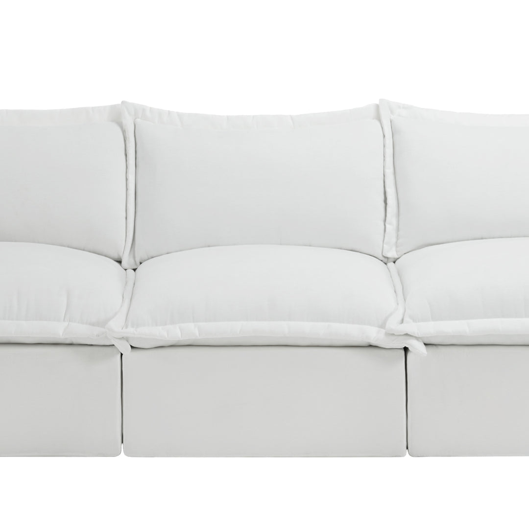 No Assembly Chenille Modular Sectional Sofa Comfy Cloud Couch