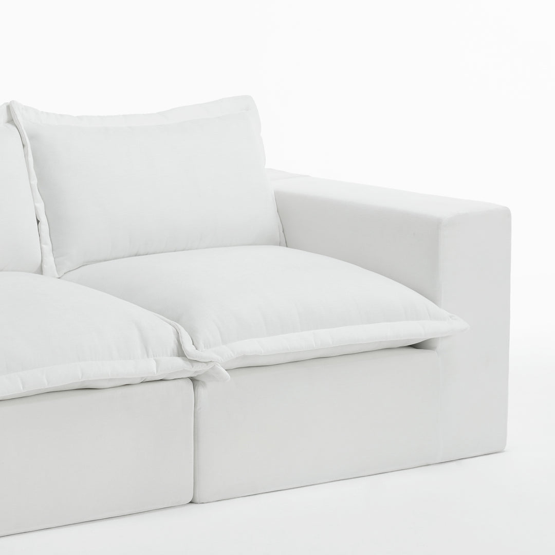 No Assembly Chenille Modular Sectional Sofa Comfy Cloud Couch