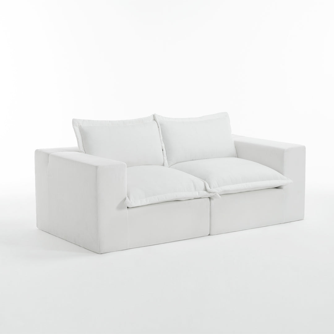 No Assembly Chenille Modular Sectional Sofa Comfy Cloud Couch
