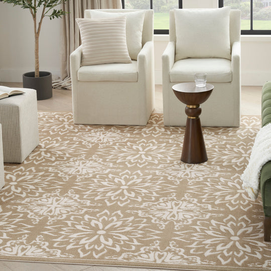 Jubilant Floral Medallion Area Rug