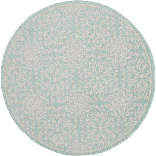 Jubilant Floral Medallion Area Rug