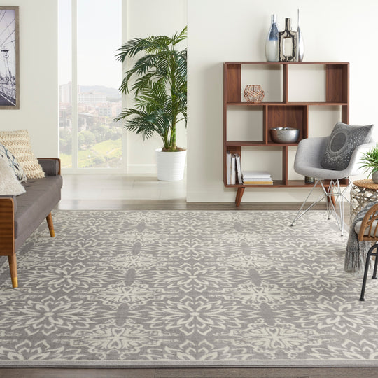Jubilant Floral Medallion Area Rug