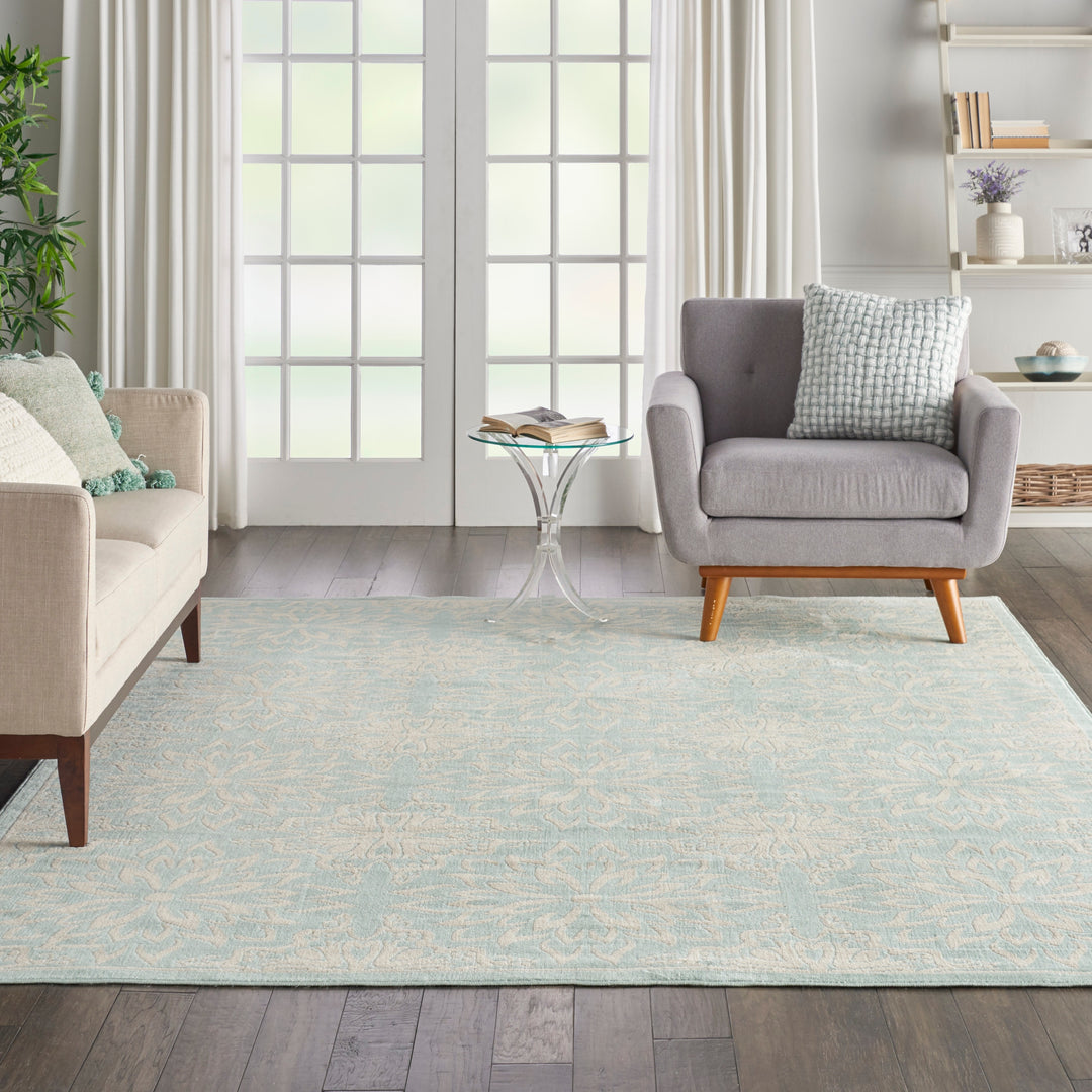 Jubilant Floral Medallion Area Rug
