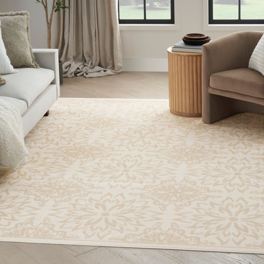 Jubilant Floral Medallion Area Rug