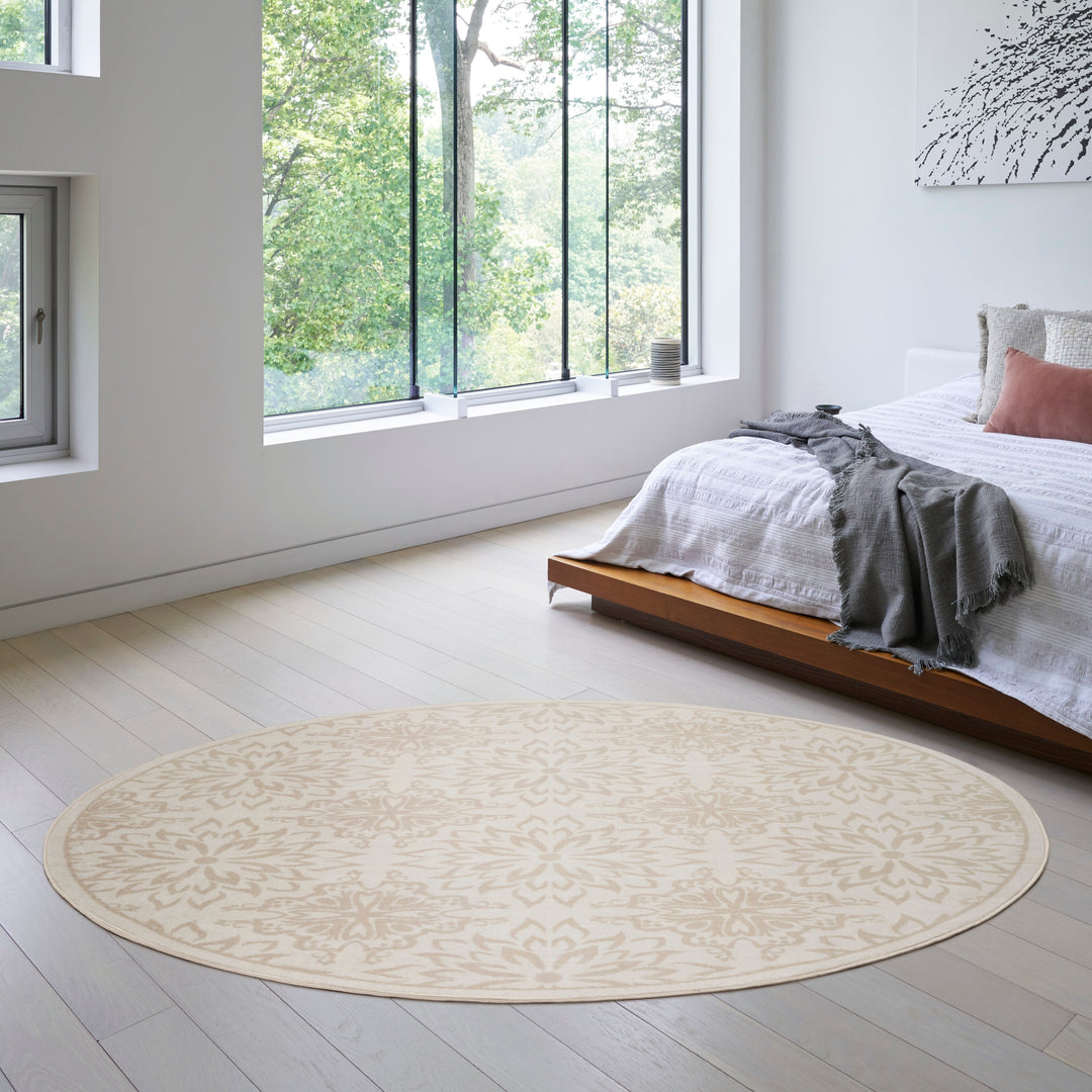 Jubilant Floral Medallion Area Rug