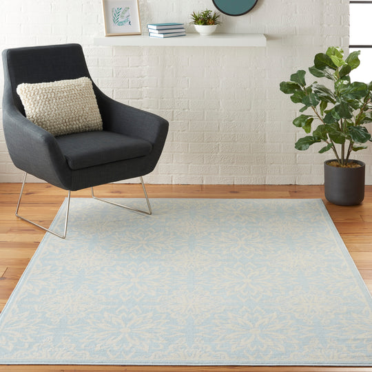 Jubilant Floral Medallion Area Rug