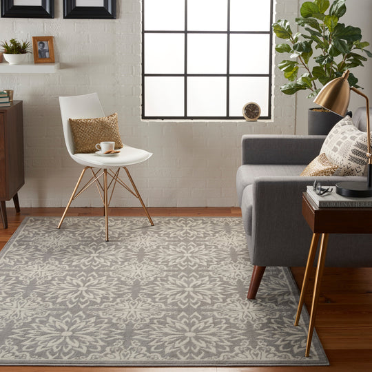 Jubilant Floral Medallion Area Rug