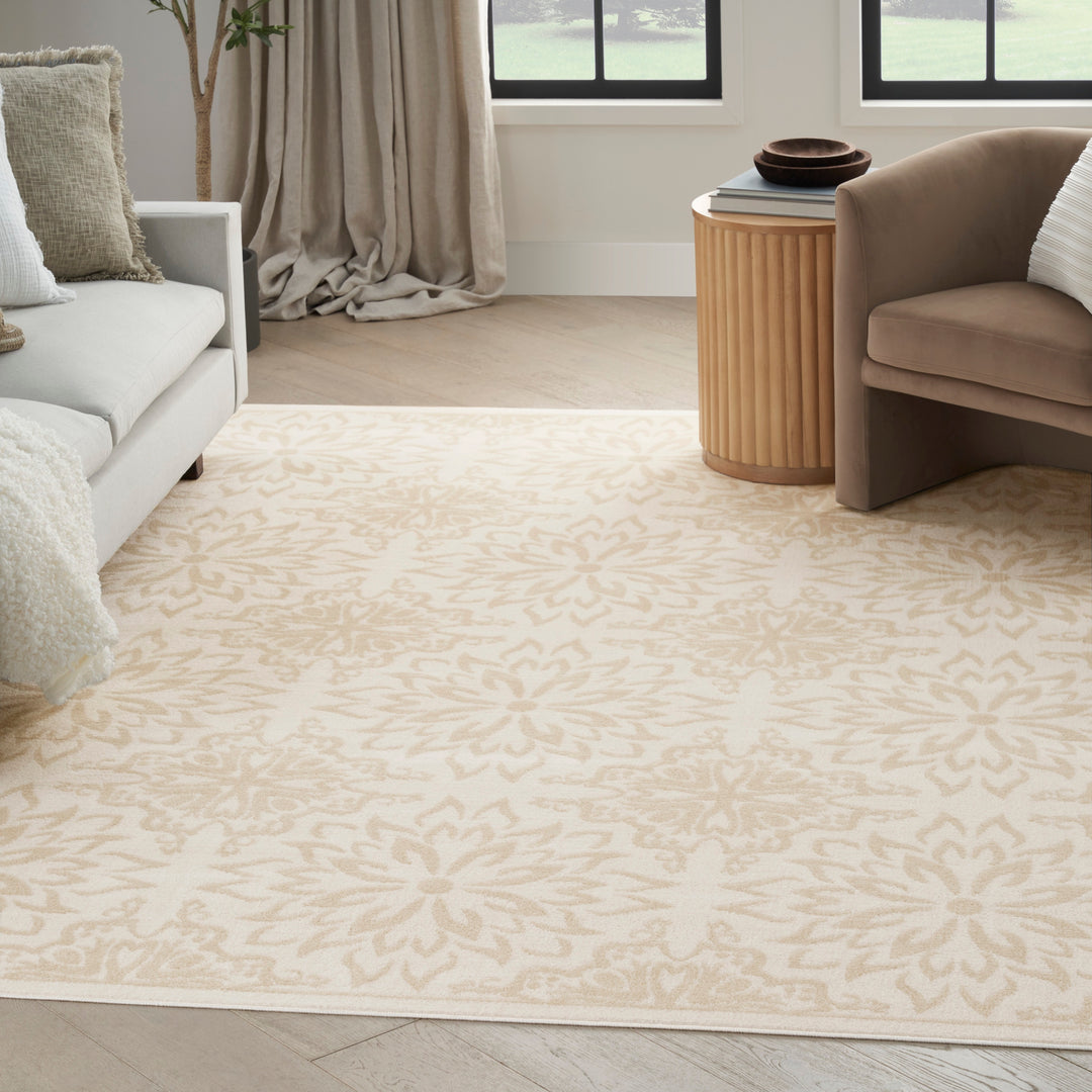 Jubilant Floral Medallion Area Rug