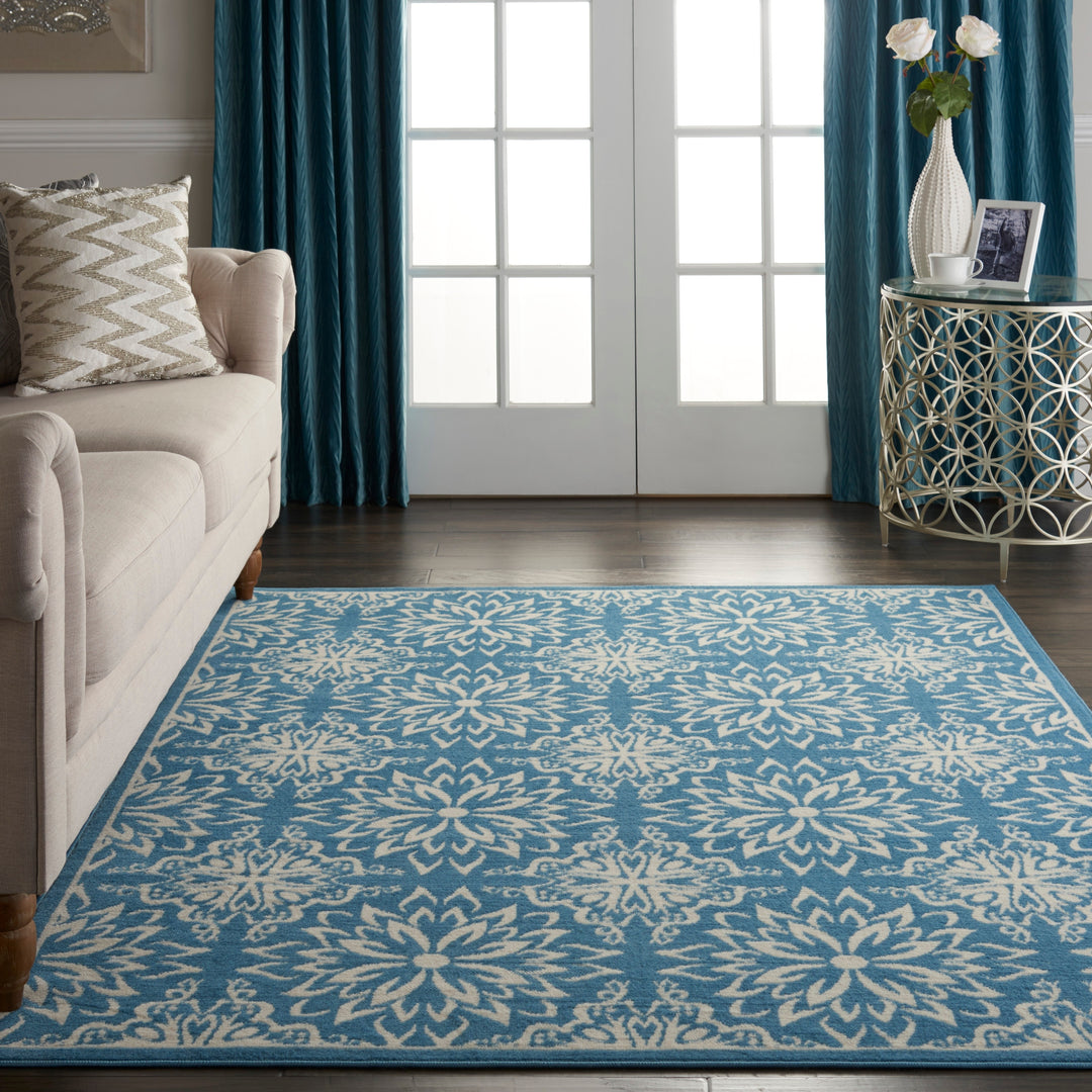 Jubilant Floral Medallion Area Rug