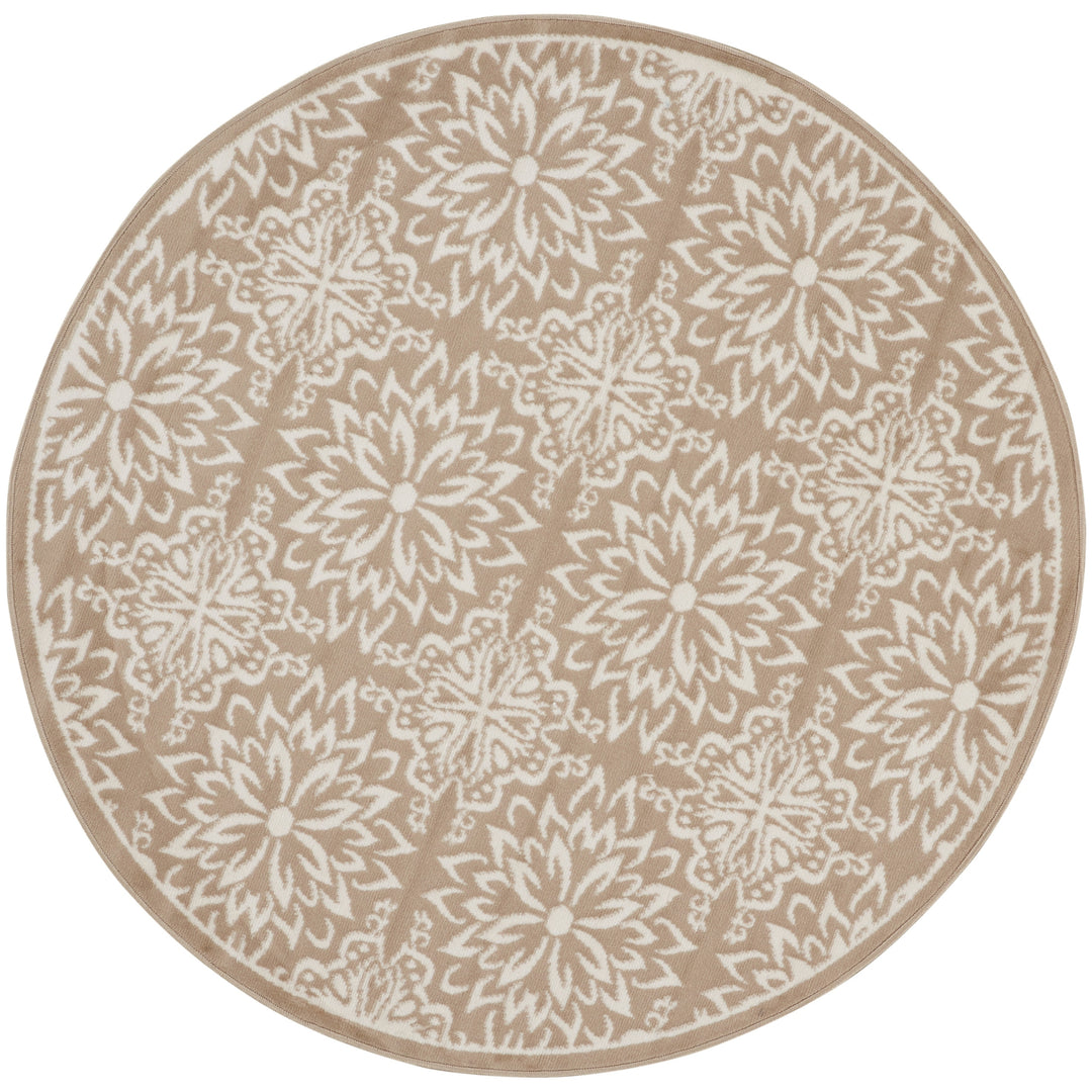 Jubilant Floral Medallion Area Rug