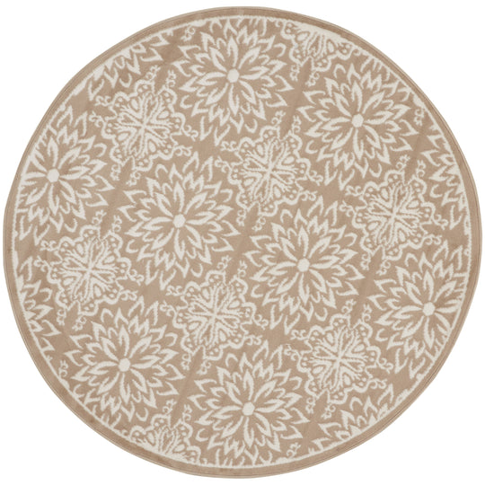 Jubilant Floral Medallion Area Rug