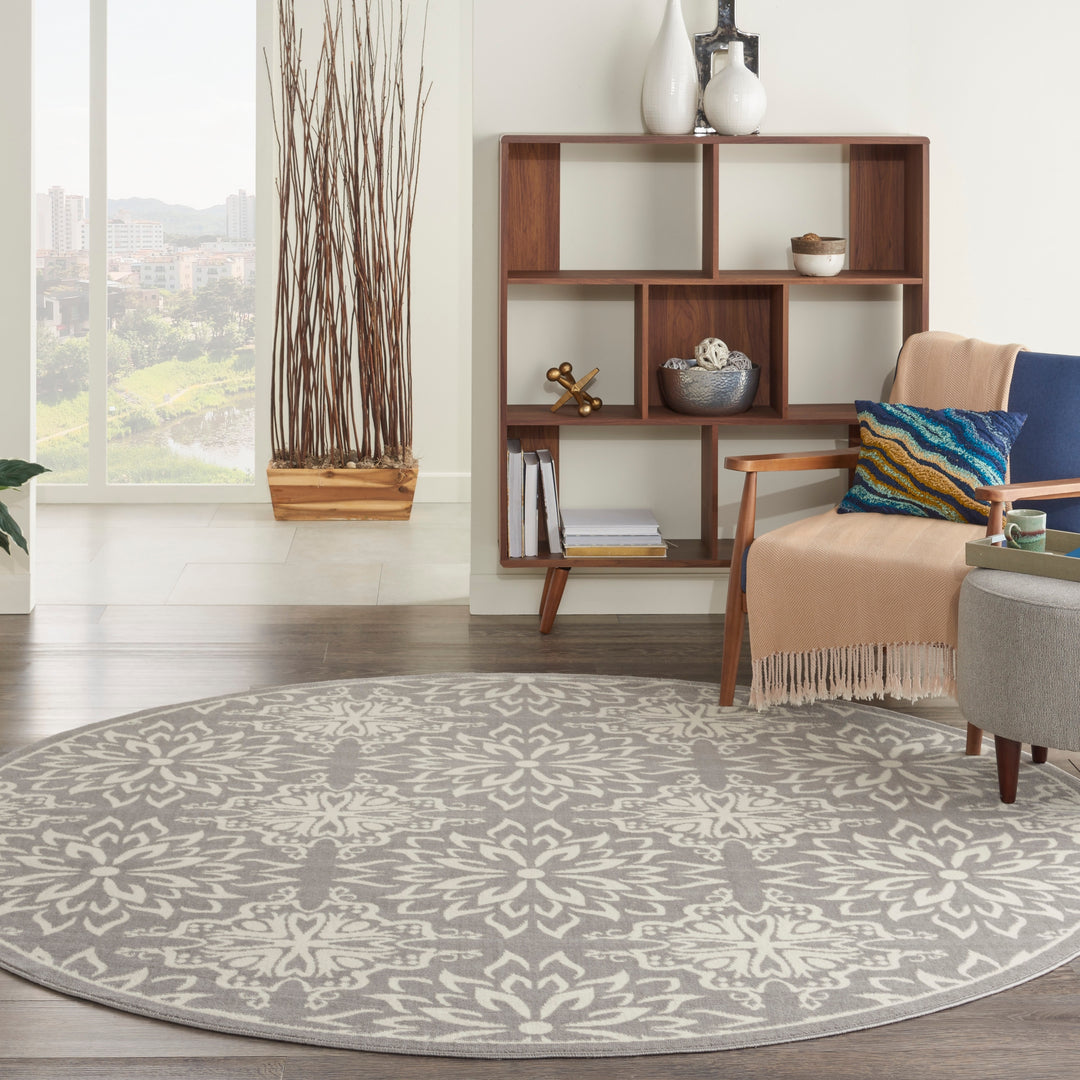 Jubilant Floral Medallion Area Rug