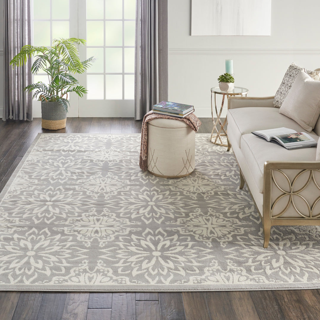 Jubilant Floral Medallion Area Rug