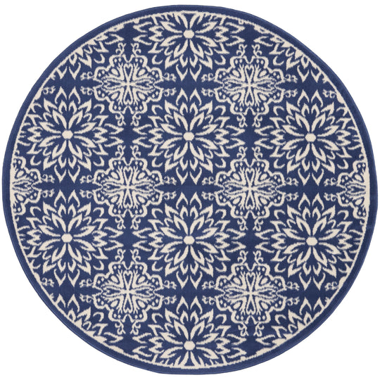 Jubilant Floral Medallion Area Rug