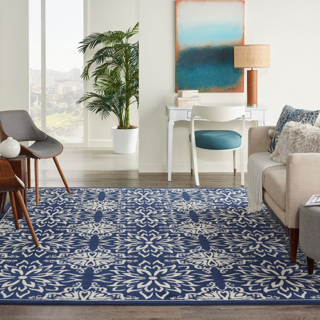 Jubilant Floral Medallion Area Rug