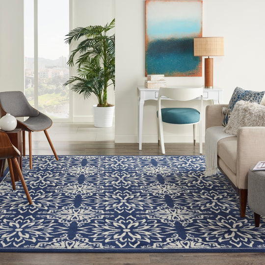 Jubilant Floral Medallion Area Rug