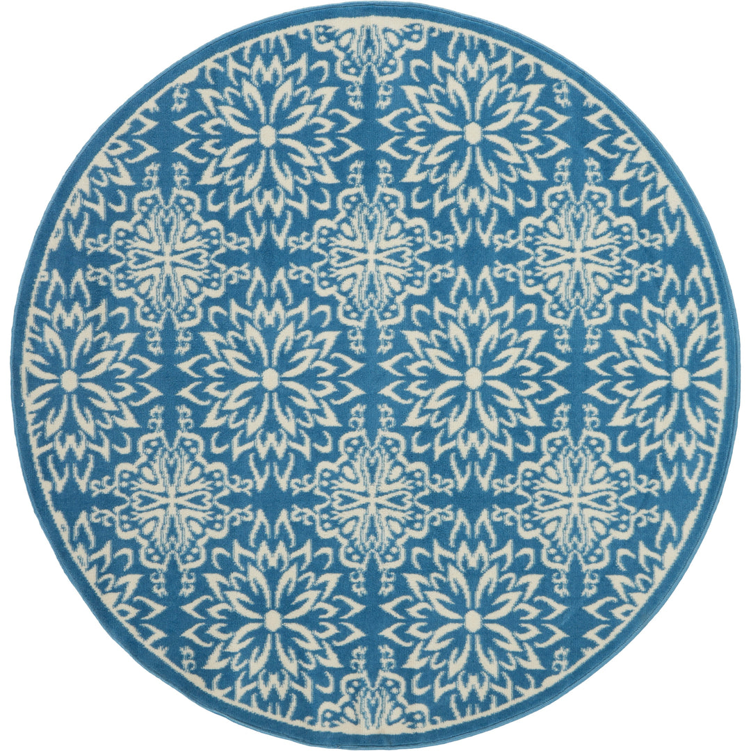 Jubilant Floral Medallion Area Rug