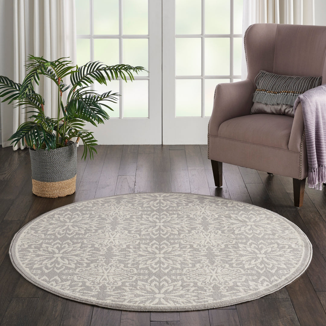 Jubilant Floral Medallion Area Rug