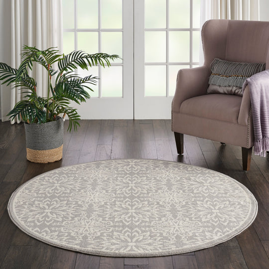 Jubilant Floral Medallion Area Rug