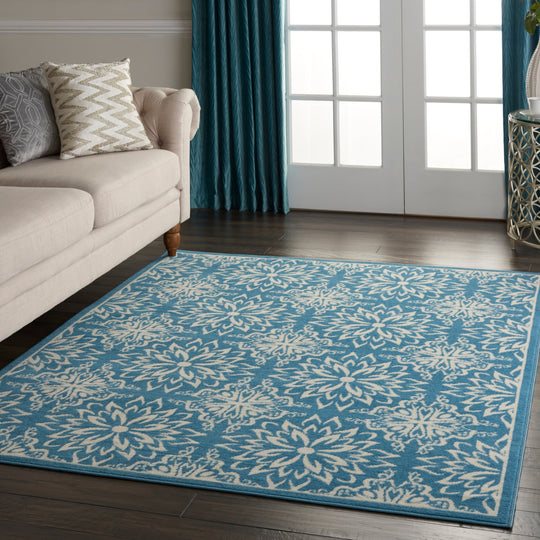 Jubilant Floral Medallion Area Rug