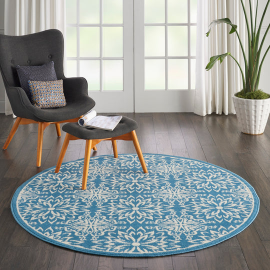 Jubilant Floral Medallion Area Rug