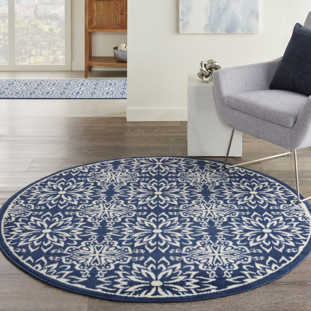 Jubilant Floral Medallion Area Rug