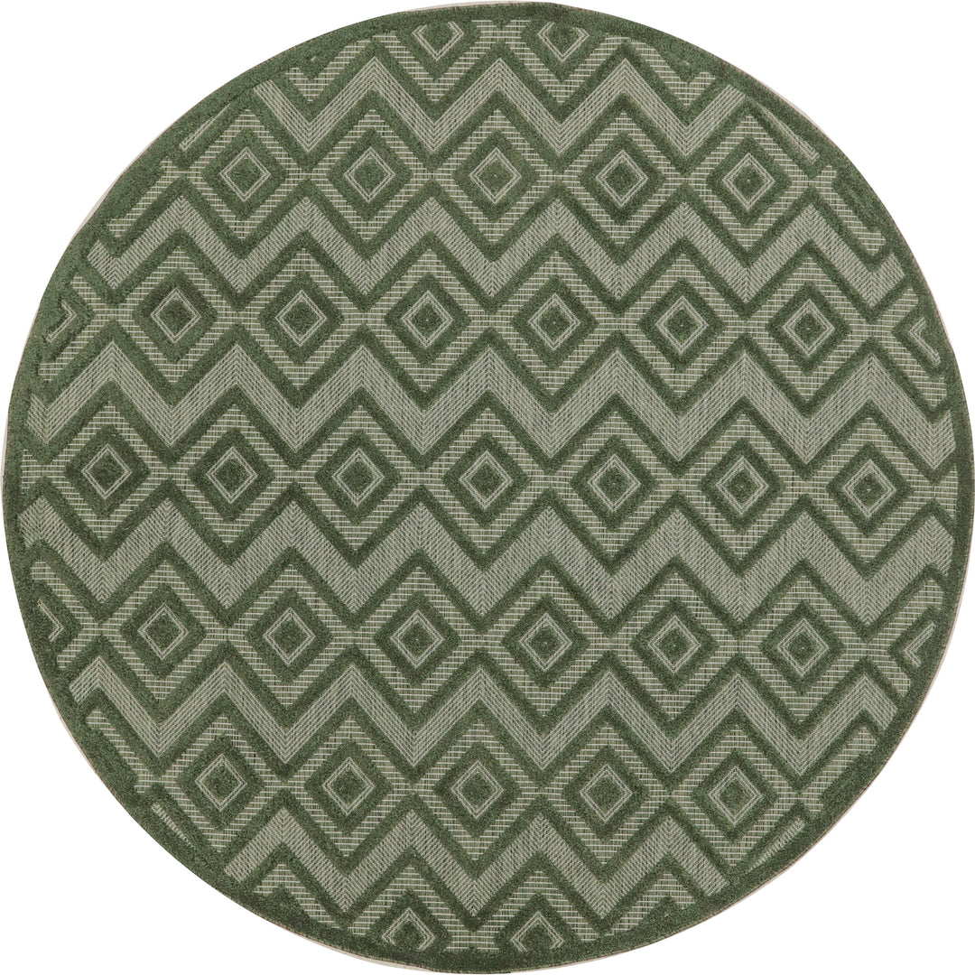 Versatile Indoor/Outdoor Geometric Flatweave Area Rug